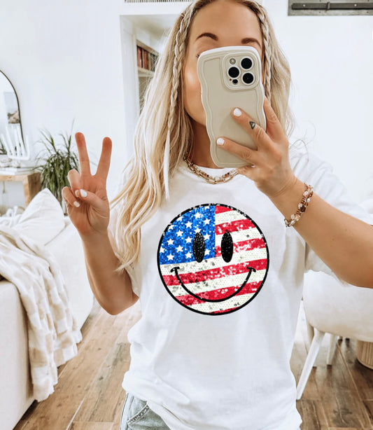 "American Flag Smiley"